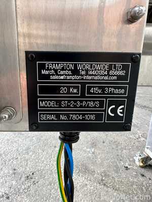 Horno Continuo Acero inoxidable Frampton International Ltd. ST-2-3-P