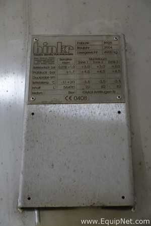 Tanque Acero inoxidable Hinke Tanks Behalter Anlagen 