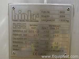 Tanque Acero inoxidable Hinke Tanks Behalter Anlagen 