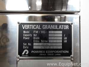 Granulador Powrex Corporation FM-VG-10