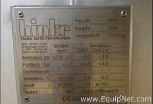 Tanque aço inox Hinke Tankbau GmbH 