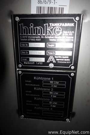 Tanque aço inox Hinke Tankbau GmbH 