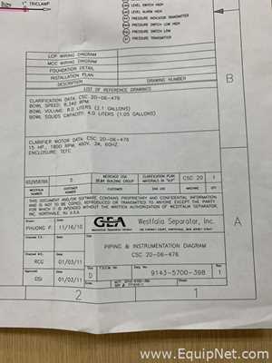 Clareador GEA Westfalia Separator AG CSC-20-06-476