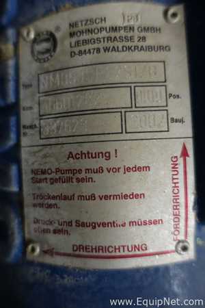 Netzsch NM053SP02S12B Mono Pump with Feed Hopper
