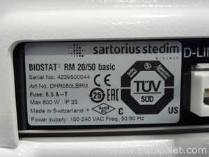 Biorreactor SARTORIUS STEDIM BIOTECH BIOSTAT RM 20-50 basic