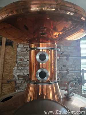 Equipo para elaboración y destilación de cerveza Bridgetown Brew Systems 225 Gallon 2 Plate Reflux single batch Distillation Unit.  225 Galones