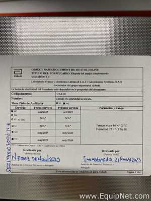 Camara De Estabilidad Climática Memmert ICH750L
