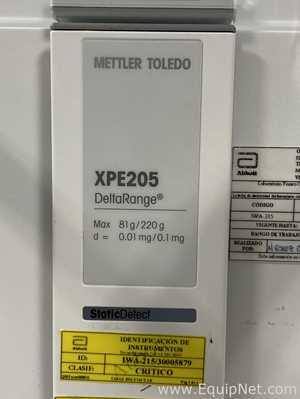 Balanza Mettler Toledo XPE205