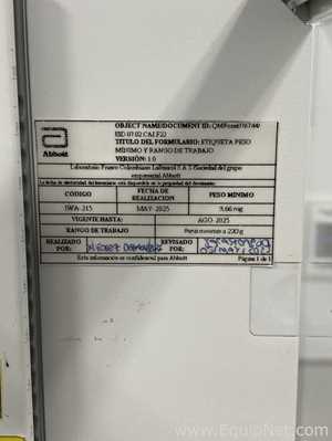 Balanza Mettler Toledo XPE205