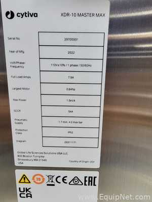 Biorreactor cytiva Xcellerex XDR 10 Master Max