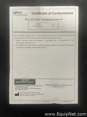 Electroforesis Thermo Fisher Scientific CTS Xenon