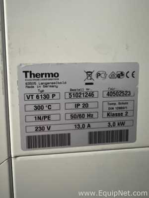 Thermo Electron Corporation Heraeus Vacutherm VT 6130 P Vacuum Oven
