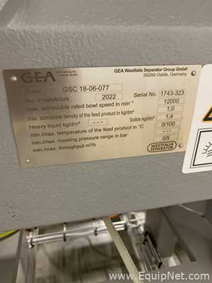 Separador GEA Westfalia Separator Group GmbH GSC-18-06-077