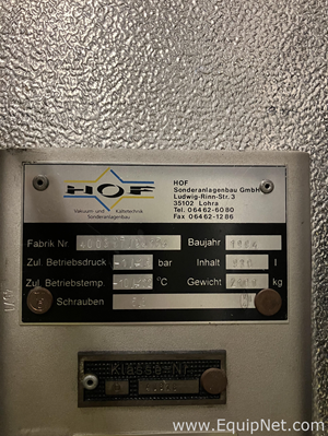 Liofilizadora HOF Sonderanlagenbau GmbH N/A
