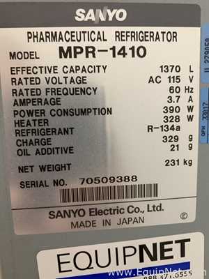 Refrigeradores Sanyo Electric Co LTD MPR-1410