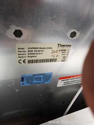 Thermo Scientific iCAP6500 Radial ICP Spectrometer with ASX520 AutoSampler and Chiller