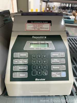 Baxter Repeater Pharmacy Pump H938 099 Peristaltic Filling Pump