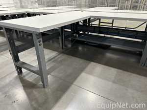 Lot of 10 Uline Industrial Packing Workbenches