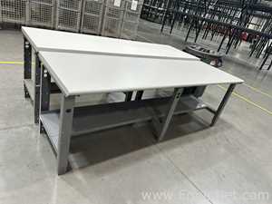 Lote de 2 Banco/ Estación de Trabajo Global Industrial 