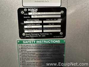 Envolvedora de Flujo Bosch Pack 102