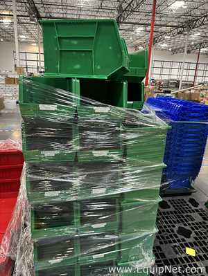 Lot of Uline and Quantum Storage Systems Plastic Stacking Storage Bins