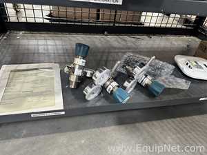 Lot of Assorted Cleanroom and Laboratory Spare Parts with Mobile Security Cage Cart