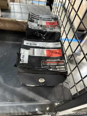 Lot of Assorted Cleanroom and Laboratory Spare Parts with Mobile Security Cage Cart