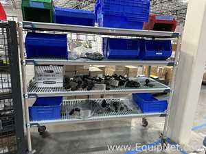 Metro MetroMax Q Mobile Shelving Unit with RAM Mount Tablet Holders, Bins and Barcode Scanners