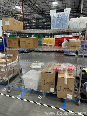 Large Lot of VWR Lab Consumables Including Culture Tubes, Conical Tubes and Reagent Bottles
