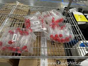 Large Lot of VWR Lab Consumables Including Culture Tubes, Conical Tubes and Reagent Bottles