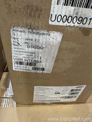 Large Lot of Unused DuPont Tyvek IsoClean IC253BWHSM00250S Sterile Coveralls Size Small