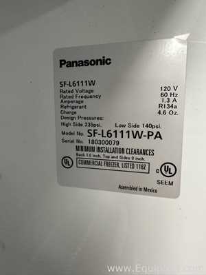 Panasonic SF-L6111W-PA Undercounter Laboratory Freezer