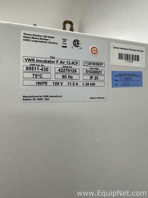 Incubadora VWR Scientific 89511-430 Incubator F Air 13.4CF