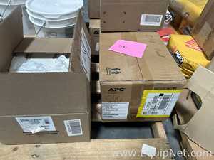 Large Lot of Facility Maintenance Supplies, UPS Batteries and Dome Camera Housings - 3 Pallets