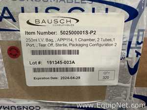 Large Lot of Unused Bausch Consumables 502500001S-P2 250mL Sterile IV Bags