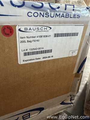 Large Lot of Unused Bausch Consumables 41061836-01 200L Bag Fill Kit