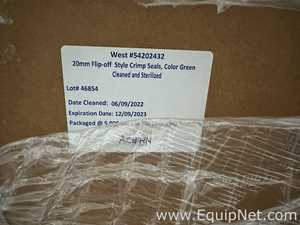 Large Lot of Unused West Pharmaceutical 54202432 20mm Flip-Off Crimp Seals