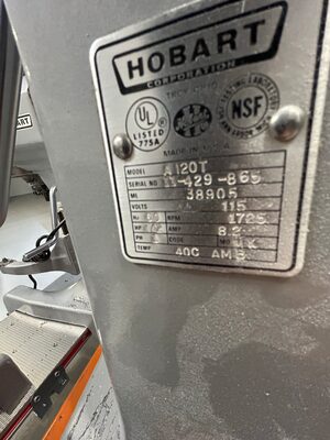 Hobart A-160T Mixer