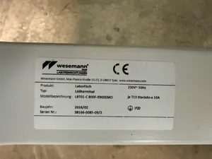 lote de   Móvel para Laboratórios Wesemann GmbH Labterminal