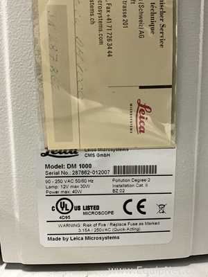 Leica DM1000 Optical Microscope