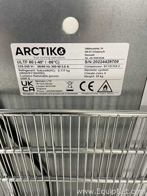 Freezer Arctiko ULTF 80. Sem Uso