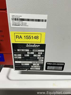 Binder FED 115 Laboratory Oven