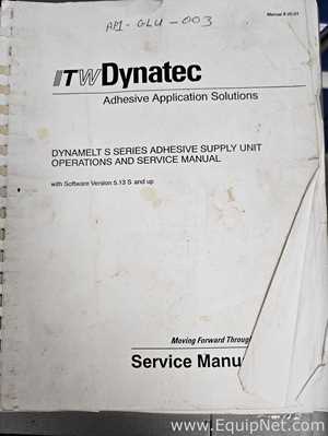 Máquina de Aplicação de Adesivo ITW Dynatec S2N4GCS22-FK/V5.33S