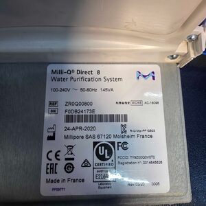 Sistema de Purificación y Destilación de Agua Milli-Q Direct 8