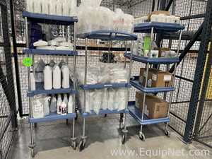 Large Lot of Cleanroom Disinfectants and Cleaning Supplies