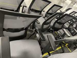 Lot of Gray Mesh Back Adjustable Office Task Chairs