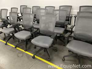 Lot of Mesh Back Office Task Chairs