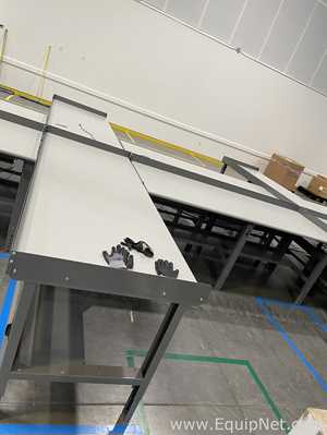Lot of Steel Frame Adjustable Height Workbenches