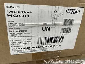 Large Lot of Unused DuPont Tyvek IsoClean IC668BWH000100CS Sterile Cleanroom Hoods