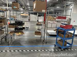 Large Lot of Barcode Scanners, Thermal Transfer Ribbons, Cleanroom Paper, Wire Shelving and Utility